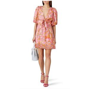 Delfi Collective Pink Sage Retro Printed Dress